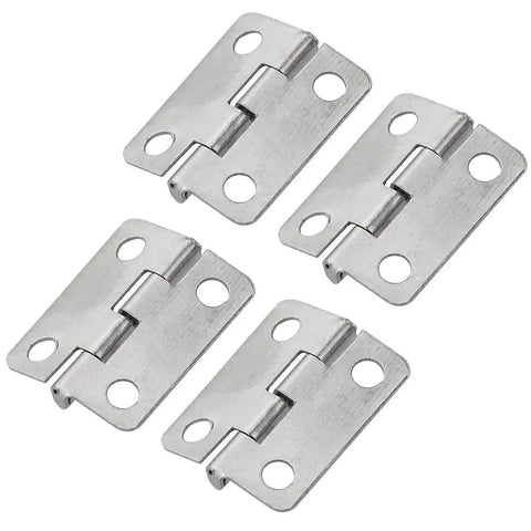 Mini Metal Hinges Set 60 Pcs 16x13mm 180 Degree for Small Wooden Boxes Dollhouses Jewelry Chests Cabinets DIY Craft Hardware