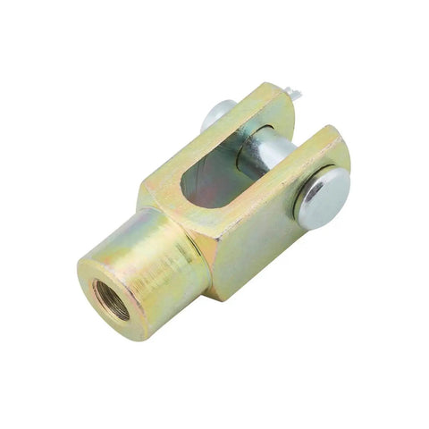 Close-up of Heavy Duty Master Cylinder Clevis And Pushrod Kit With 3/8-24 Fine Thread, showing clevis pin and cotter key.