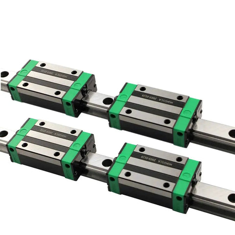 Two HGR20 Linear Guide Rails Kit From 100mm To 1500mm With Four HGH20CA And HGW20CC Bearing Blocks for CNC Router Engraving