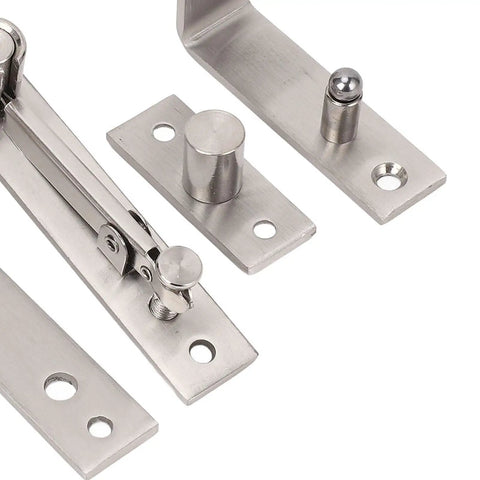 Stainless Steel Concealed Door Pivot Hinge With Adjustable Extension for Wooden Doors and Secret Doors, smooth 180° rotation