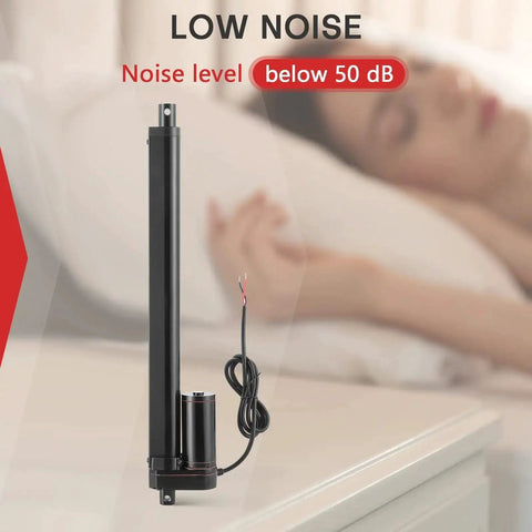 Heavy-Duty 12V Linear Actuator With 300mm Stroke And Mounting Bracket, 900N Lift, low noise level below 50 dB background image