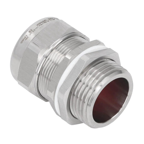 Stainless Steel Cable Gland Connector IP66 Waterproof Explosion Proof Dual Sealing G1 M32 NPT 1 Inch Hexagonal Design