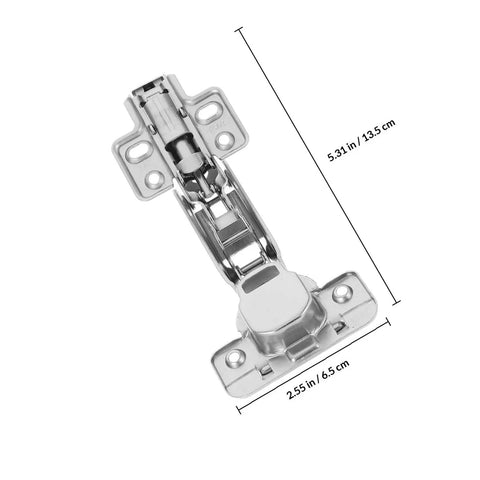 Two Pack 165 Degree Soft Close Cabinet Hinges With Concealed Metal Dampening for kitchen cabinets top view