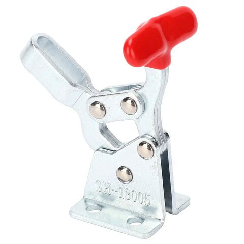 Two Pack Beefy Welding Toggle Clamp Set Quick Release Hold Down Latch For Woodworking Jigs And Fixtures Horizontal Fixture Elbow Clamp With 68 Kg Holding Power Built To Last Cast Iron And Alloy Steel close-up view