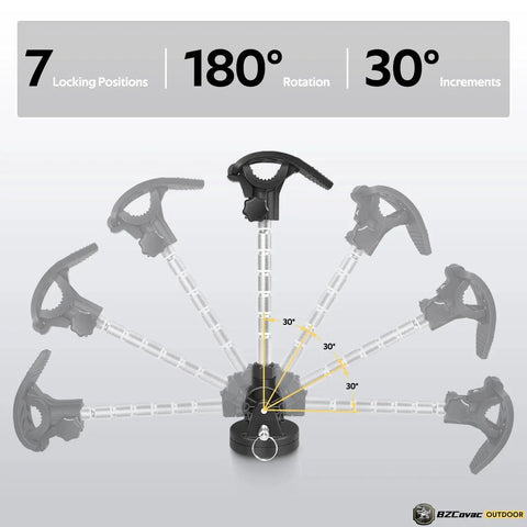 Electric Shaft Stabilizer For Bow Mount Trolling Motors MKA 60 with Low Profile Base and 7 locking positions shown