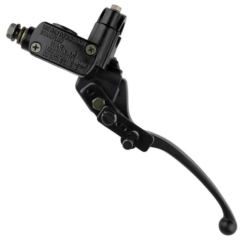 Left Hand Hydraulic Brake Master Cylinder Lever Pump For ATV Dirt Bike Quad And Moped Fits 50Cc 70Cc 90Cc 110Cc 125Cc 150Cc 200Cc 250Cc 4 Stroke GY6 Engines Universal Fit For Taotao Roketa Sunl Kazuma Hensim Jonway Znen, close-up view