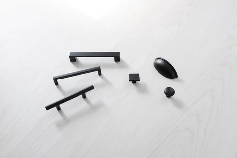 Round Matte Black Kitchen Cabinet Knobs 10 Pack Durable Drawer And Dresser Knobs For Cabinets And Bathroom Drawers One And