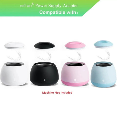 Assorted color cases compatible with 12V Replacement Adapter For Dental Pod Ultrasonic Retainer Cleaner SG-120150020AU
