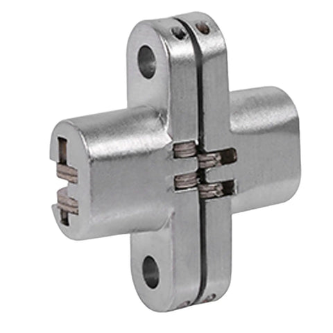 180 Degree Zinc Alloy Invisible Folding Door Hinge For Cabinets And Sliding Doors Concealed Cross Hidden Hinge Durable Heavy Duty Hardware