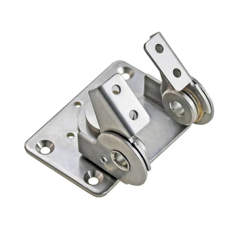 Stainless Steel Dual Axis Torque Hinge For Gate With 360 Degree Rotation Adjustable Damping And Reciprocating Torque Durable Heavy Duty Gate Hardware 1 Piece No Screws Included