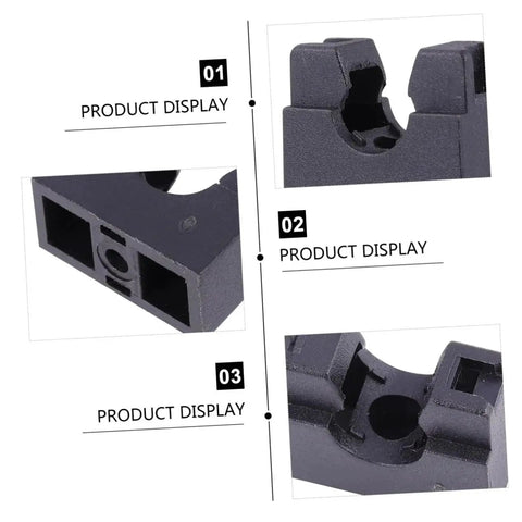 Close-up views of Deep Cradle Hose Holder Kit for Aquarium Tubing, showcasing beefed up construction and adjustable length design.