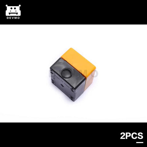 Side view of Red Mushroom Emergency Stop Push Button Switch 22mm CNC DPST Latching E Stop with box