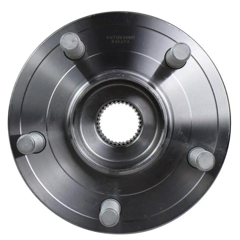 Front view of the Front Wheel Hub And Bearing Assembly For 2011-2020 Dodge Durango And 2011-2019 Jeep Grand Cherokee 5 Lug Front Axle Replacement