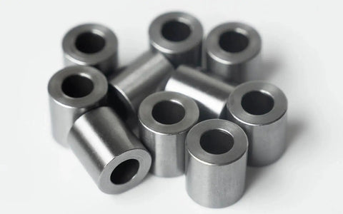 Steel Spacer 1 Inch OD x 1/2 Inch ID Round Unthreaded Standoff Bushing 2 Inch Length 5 Pack for 1/2 or M12 Bolts in pile