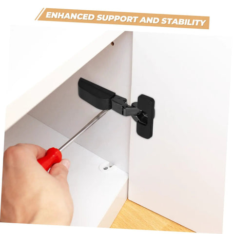 Soft Close Cabinet Hinges With Damping For Quiet Operation And Easy Installation, Smooth Door Alignment, Versatile For Kitchen Bathroom And Living Room Cabinets By Mipcase being installed by hand inside a cabinet