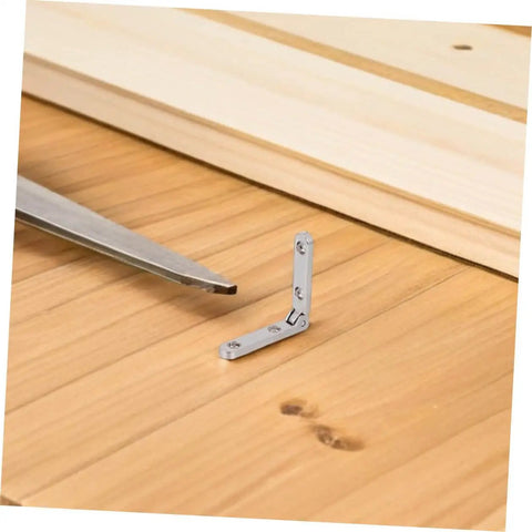 Durable Zinc Alloy Small Box Hinges 12 Pack For Jewelry Boxes And Wooden Furniture 90 Degree Right Angle Hinges For DIY Crafts Nolitoy