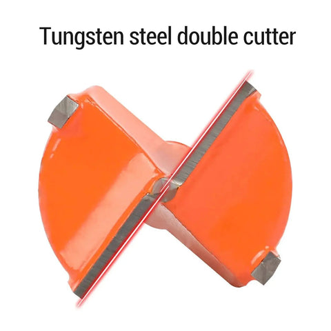 Close-up of tungsten steel double cutter for 35mm Concealed Hinge Jig Drill Guide Set For Woodworking Hinges SENECESLI