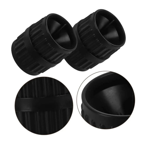 Two Pack Tubing Reamer Set For Copper Pipes Inner And Outer Deburring Tools Chamfering Edges Portable Plumbing Kit close-up view