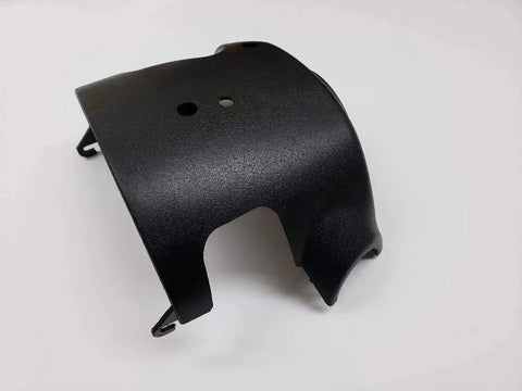 Black Steering Column Shroud Cover for Tilt Steering Fits 1999 to 2002 Silverado, close-up view of upper shroud piece.