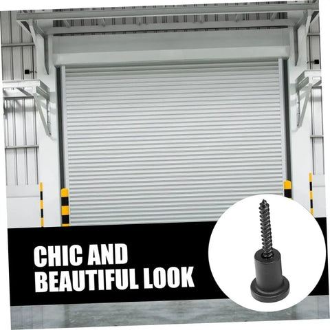 Barn Door Track Connector Accessories With Wall Spacers For Sliding Barn Doors DIY Upgrade Kit Replacement Parts close-up of screw