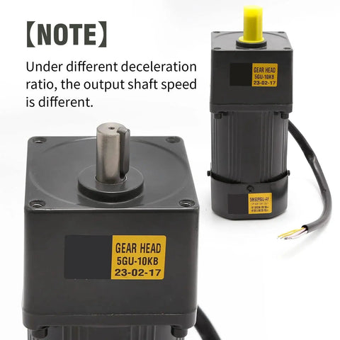 Versatile Adjustable Variable Gear Reducer Motor 90W 110V 75RPM With Speed Controller For Industry, close-up view of gear head