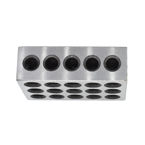Precision 5 Matched Pair 1 2 3 Blocks With 23 Holes 0.0002 Inch Accuracy Pro Grade Machinist Hardened Steel RC 55 62 Jig