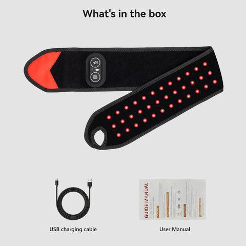 Cordless Wrist Hand Heating Pad Massage For Carpal Tunnel Relief With 3000mAh Battery And Vibration, USB cable, and manual
