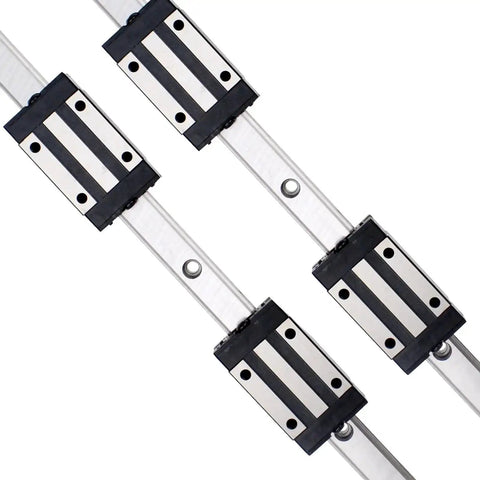 500mm Linear Rail Kit With Two Guide Rails And Four Carriage Blocks For CNC Machines, Pro Grade, Heavy Duty