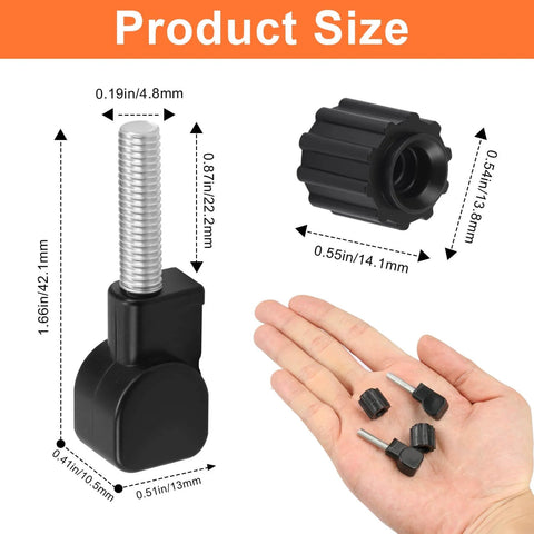 RV Propane Tank Cover Hardware Kit 2 Pack Thumb Screws And Nuts Compatible With Camco Propane Tank Cover Lid Replacement