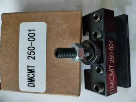 CNC Lathe Tool Holder Quick Change Black Steel For Turning Drilling And End Face Bracket with 250-001 label visible