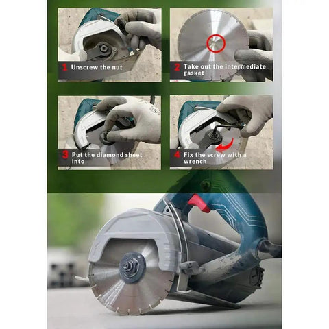 Thunder Series 12 Inch Diamond Blade For Dry Or Wet Cutting Concrete Stone Brick Masonry installation guide