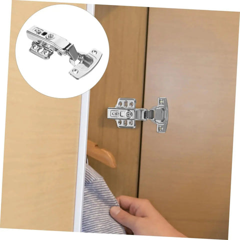 Stainless Steel Cabinet Hinges 12 Pack Heavy Duty Door Hinge Set For Kitchen Cabinets Rust Resistant Built To Last