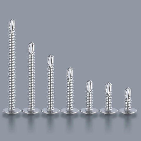 Wensilon sheet metal self-tapping screws #8 x 3/4 in, 410 stainless steel, truss head, eight pieces
