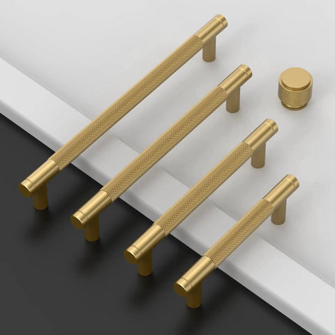 10 Pack 5 Inch Cabinet Pulls Champagne Bronze Knurled Handles For Cupboard And Drawer Kitchen Cabinet Hardware 128mm Length