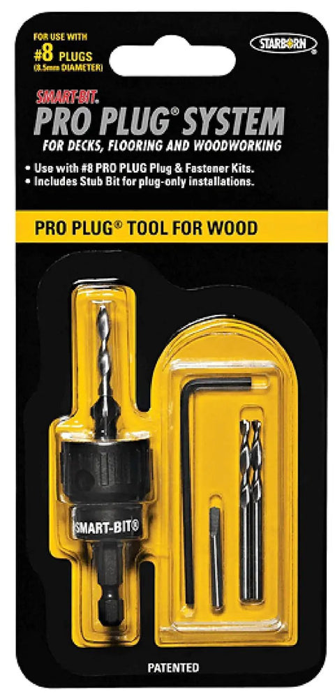Smart Bit Pro Plug Countersink Drill Bit For Wood Decks Flooring And Woodworking Delivers One Step Screw Hole And Countersink