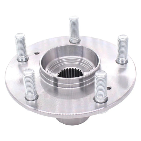 Close-up of front wheel hub and bearing set for Honda Civic 2006-2011, 1.3L L4 and 1.8L L4, left driver and right passenger side.