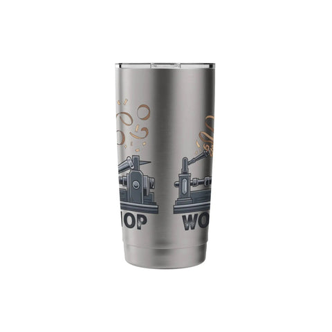 Woodturner Inspired Stainless Steel Insulated Tumbler For Lathe Work Lovers And Makers Keeps Beverages Hot Or Cold With Dual Wall Design
For Woodturning Hobbyists And Craftsmen In The Workshop with lathe design