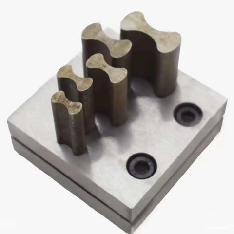 Disc Cutter Hole Punch Forming Tool With Five Sizes 12 To 25 mm for Jewelry Making in durable steel construction, top view