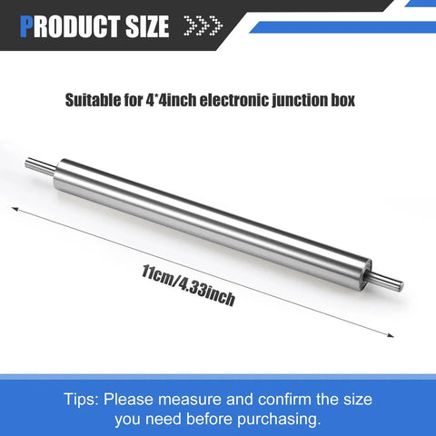 Heavy Duty Steel Wire Pulling Roller for 4 Inch Electrical Boxes, stainless steel, 11cm size, shown on white background