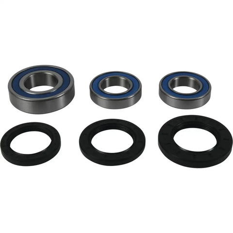 Wheel Bearing Seal Kit For Suzuki 25-1392 Replacement Set With Triple Lip Seals And Stainless Garter Springs ABEC 3 High Speed Bearings