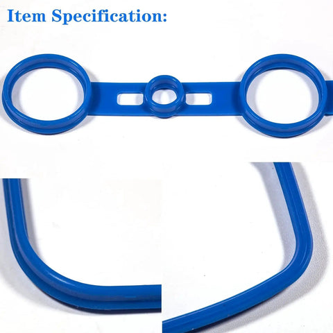 Blue silicone valve cover gasket for 2.0L 2.4L L4 engines fits Pontiac Vibe Scion TC XB Toyota Camry Corolla Highlander Matrix RAV4