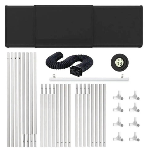 Components of Heavy Duty 3D Printer Enclosure With LED Light Iron Frame And Ventilation Kit For A1 And A1 Mini Workhorse Build
