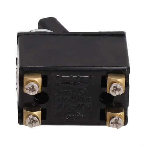 Beefy Replacement Push Button Trigger Switch For Angle Grinders, AC 250V 5A Power Tools, black plastic and metal terminals