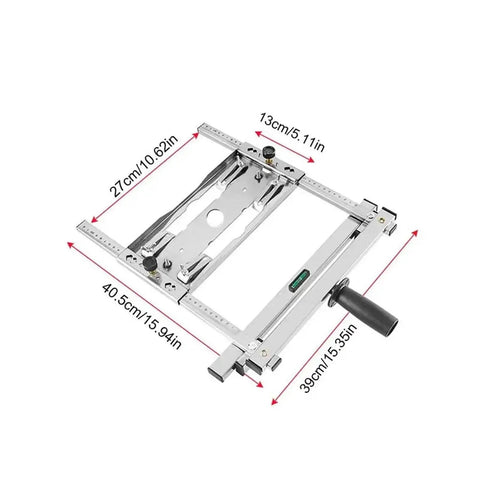 Machining Vise And Wood Positioning Guide Tool For Precise Cutting And Trimming Stainless Steel Positioning Frame with Clamp