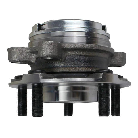 Front view of Front Wheel Bearing And Hub Assembly 2 Pack For Nissan Altima 2007 2008 2009 2010 2011 2012 2.5L 5 Lug With ABS OE Style Replacement Bolt On Fit Durable Hub And Bearing Set.