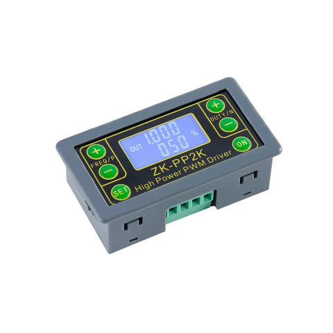 Plug-and-Play PWM Pulse Generator For Motor Speed Control With LCD Readout, 1Hz To 150KHz Frequency Range, Swappable PWM Or Pulse Mode