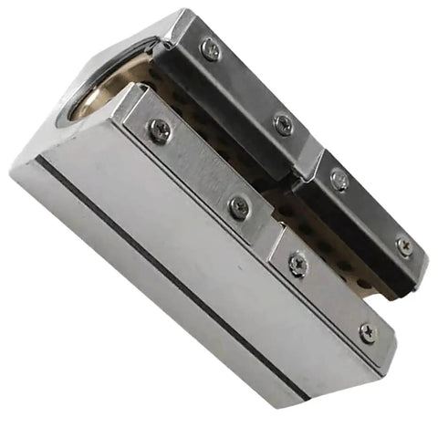 2 Pack SBR12LUU 12mm Linear Motion Slider Block With Graphite Copper Sleeve Inside For 12mm Linear Guide Rail Aluminum CNC Router Parts Self Lubricating High Temperature Wear Resistant Replacement