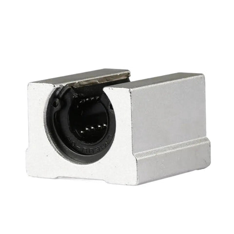 Close-up of Two Pack 13mm Linear Ball Bearing Blocks For Smooth Glide And Precise Motion On SBR13UU Rails, industrial grade