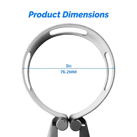 3 Inch Exhaust Tacking Band Clamp On For Welding And Fabrication Stainless Steel One Piece Universal Fit Corrosion Resistant Secure Hold