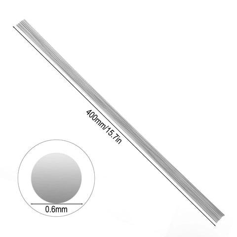 Spring steel wire bundle, 25 pcs, 40 cm long, 0.6 mm diameter, corrosion resistant for DIY jewelry